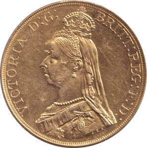 1887 GOLD FIVE POUND ( UNC ) 1 - GOLD FIVE POUNDS - Cambridgeshire Coins