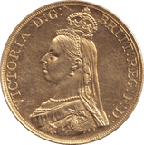 1887 GOLD FIVE POUND ( UNC ) 2 - GOLD FIVE POUNDS - Cambridgeshire Coins