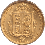 1887 GOLD HALF SOVEREIGN ( AUNC ) 2 - HALF SOVEREIGN - Cambridgeshire Coins