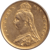 1887 GOLD HALF SOVEREIGN ( AUNC ) - HALF SOVEREIGN - Cambridgeshire Coins