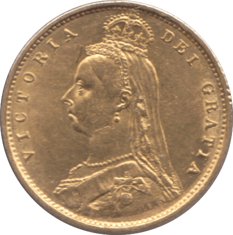 1887 GOLD HALF SOVEREIGN ( GVF ) 1 - HALF SOVEREIGN - Cambridgeshire Coins