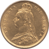 1887 GOLD HALF SOVEREIGN ( GVF ) 1 - HALF SOVEREIGN - Cambridgeshire Coins