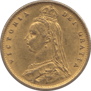 1887 GOLD HALF SOVEREIGN ( GVF ) 3 - HALF SOVEREIGN - Cambridgeshire Coins