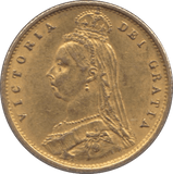 1887 GOLD HALF SOVEREIGN ( GVF ) 3 - HALF SOVEREIGN - Cambridgeshire Coins