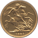 1887 GOLD SOVEREIGN ( GVF ) - SOVEREIGN - Cambridgeshire Coins