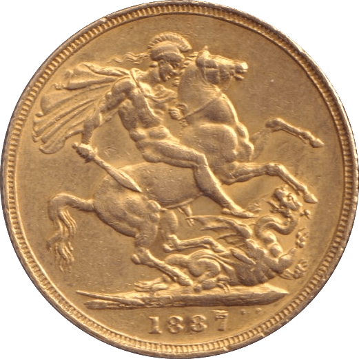 1887 GOLD SOVEREIGN ( GVF ) - SOVEREIGN - Cambridgeshire Coins