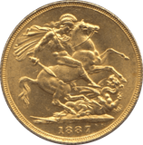 1887 GOLD SOVEREIGN ( UNC ) - SOVEREIGN - Cambridgeshire Coins