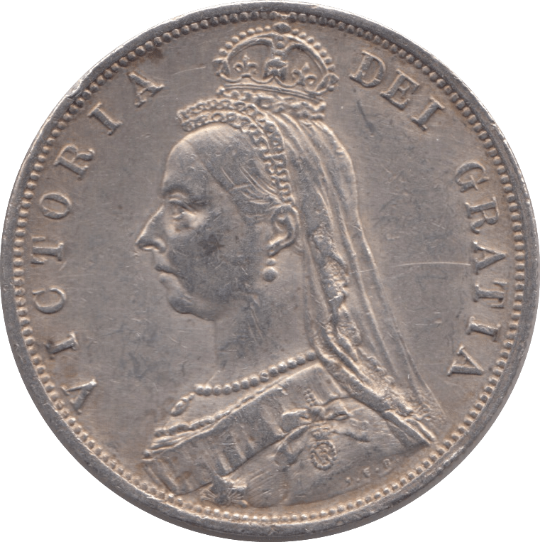 1887 HALFCROWN ( EF ) - HALFCROWN - Cambridgeshire Coins