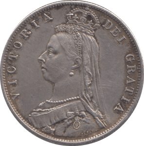 1887 HALFCROWN ( GVF ) - Halfcrown - Cambridgeshire Coins