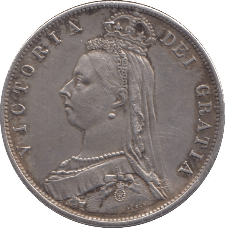 1887 HALFCROWN ( GVF ) - Halfcrown - Cambridgeshire Coins