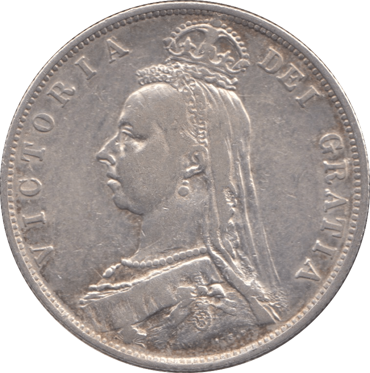 1887 HALFCROWN ( VF ) - Halfcrown - Cambridgeshire Coins