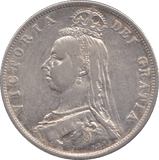 1887 HALFCROWN ( VF ) - Halfcrown - Cambridgeshire Coins