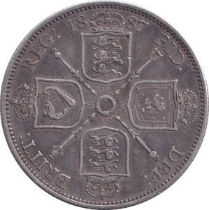 1887 HALFCROWN ( VF ) - HALFCROWN - Cambridgeshire Coins