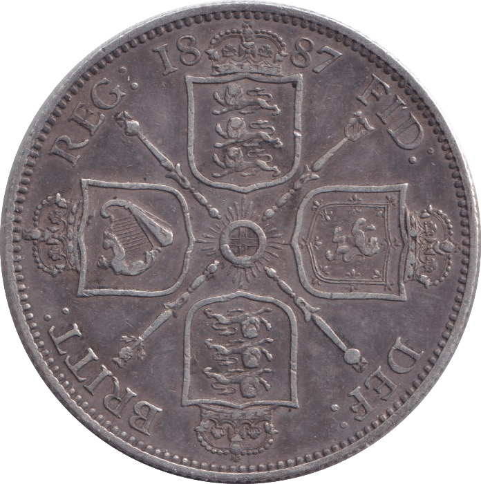 1887 HALFCROWN ( VF ) - HALFCROWN - Cambridgeshire Coins