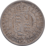 1887 HALFCROWN ( VF ) - Halfcrown - Cambridgeshire Coins