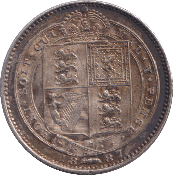 1887 SHILLING ( EF ) - SHILLING - Cambridgeshire Coins