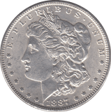 1887 SILVER MORGAN DOLLAR USA PHILADELPHIA MINT - SILVER WORLD COINS - Cambridgeshire Coins