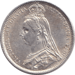 1887 SIXPENCE ( AUNC ) - SIXPENCE - Cambridgeshire Coins