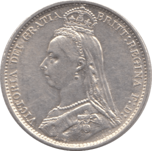 1887 SIXPENCE ( AUNC ) - SIXPENCE - Cambridgeshire Coins