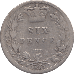 1887 SIXPENCE ( FINE ) - Sixpence - Cambridgeshire Coins