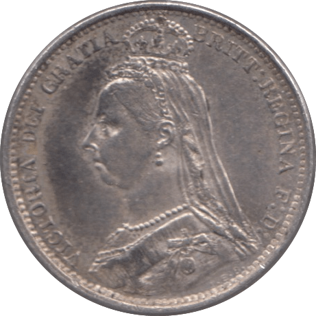 1887 SIXPENCE ( VF ) - SIXPENCE - Cambridgeshire Coins