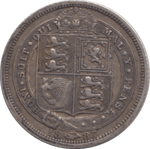 1887 SIXPENCE ( VF ) - Sixpence - Cambridgeshire Coins