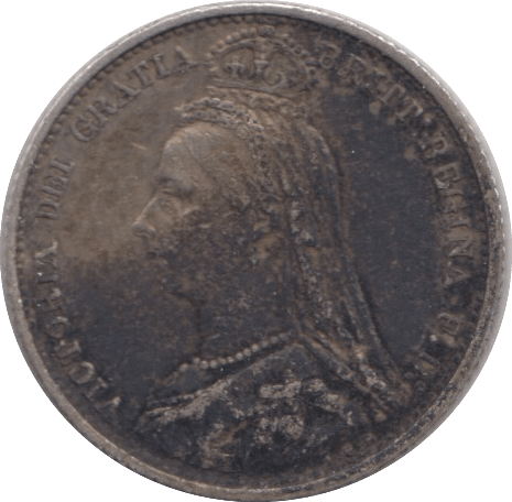 1887 SIXPENCE ( VF ) - Sixpence - Cambridgeshire Coins