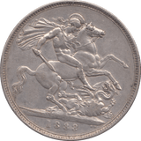 1888 CROWN ( EF ) - CROWN - Cambridgeshire Coins