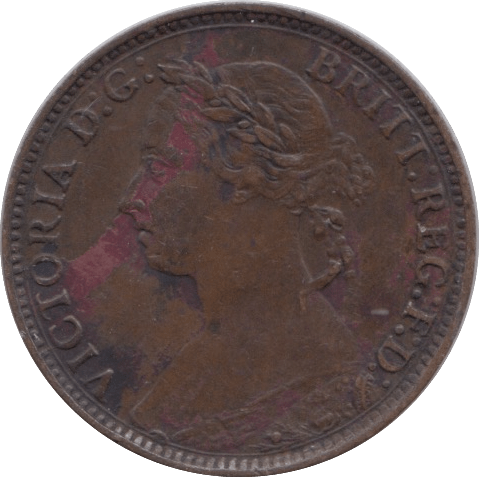 1888 FARTHING ( VF ) - Farthing - Cambridgeshire Coins