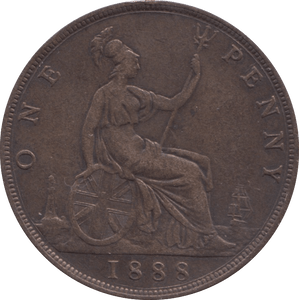 1888 PENNY ( VF ) - PENNY - Cambridgeshire Coins