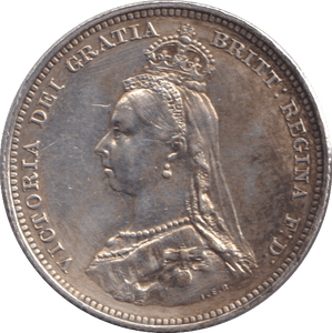 1888 SHILLING ( AUNC ) - SHILLING - Cambridgeshire Coins