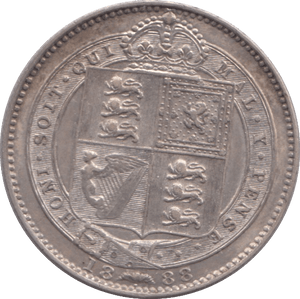 1888 SIXPENCE ( AUNC ) - Sixpence - Cambridgeshire Coins