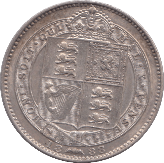 1888 SIXPENCE ( AUNC ) - Sixpence - Cambridgeshire Coins