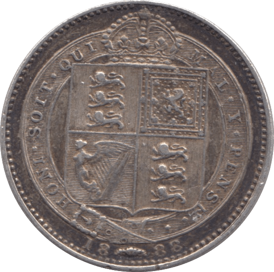 1888 SIXPENCE ( EF ) * - Sixpence - Cambridgeshire Coins