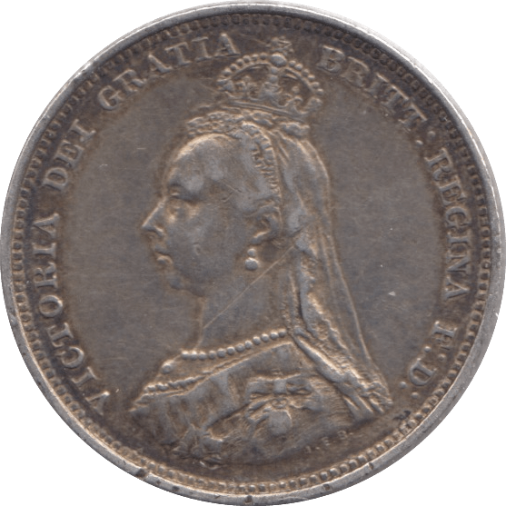 1888 SIXPENCE ( EF ) * - Sixpence - Cambridgeshire Coins