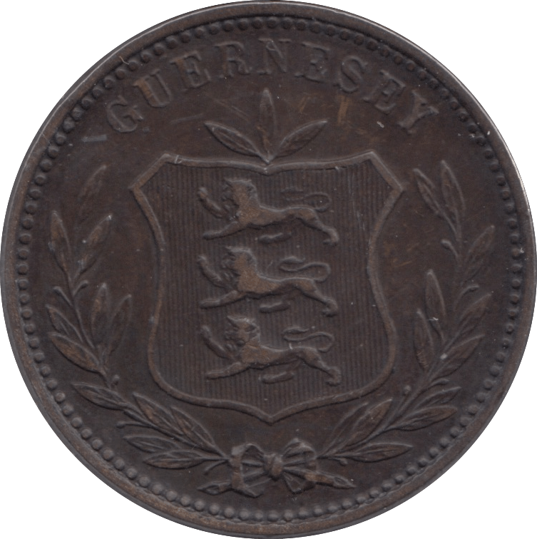 1889 8 DOUBLES GUERNSEY - WORLD COINS - Cambridgeshire Coins