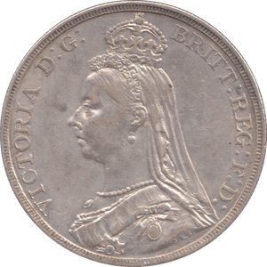 1889 CROWN ( EF ) - CROWN - Cambridgeshire Coins