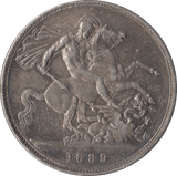 1889 CROWN ( EF ) - CROWN - Cambridgeshire Coins