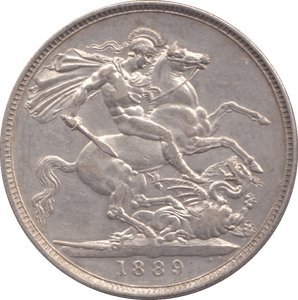 1889 CROWN ( EF ) - CROWN - Cambridgeshire Coins