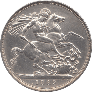 1889 CROWN ( EF ) - CROWN - Cambridgeshire Coins