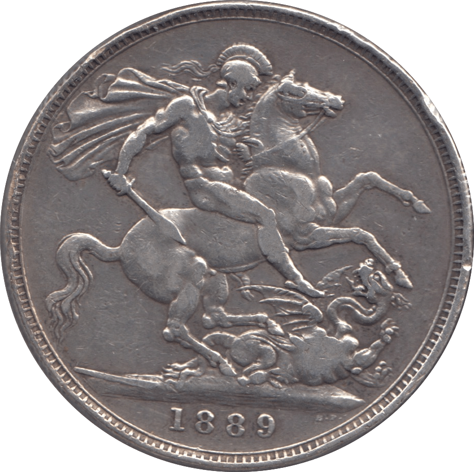 1889 CROWN ( FINE ) 4 - CROWN - Cambridgeshire Coins