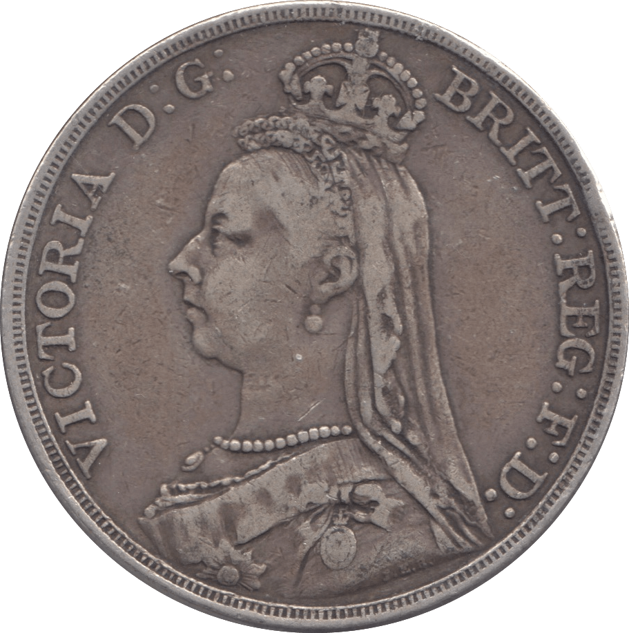 1889 CROWN ( FINE ) 5 - CROWN - Cambridgeshire Coins