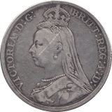 1889 CROWN ( FINE ) - CROWN - Cambridgeshire Coins