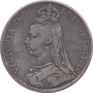 1889 CROWN ( FINE ) - WORLD COINS - Cambridgeshire Coins