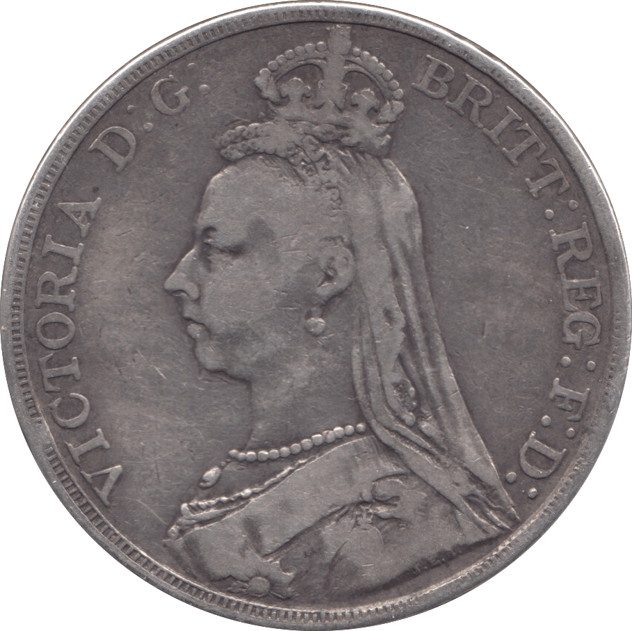 1889 CROWN ( FINE ) - WORLD COINS - Cambridgeshire Coins