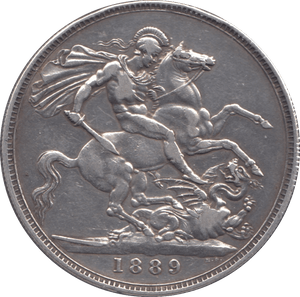 1889 CROWN ( GF ) 2 - CROWN - Cambridgeshire Coins