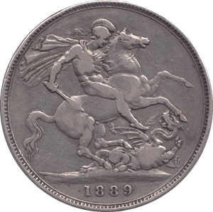 1889 CROWN ( GF ) - CROWN - Cambridgeshire Coins