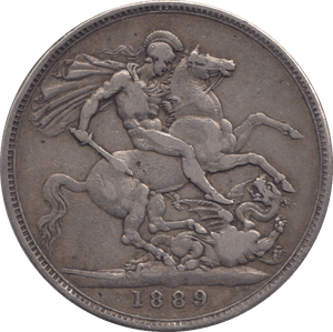 1889 CROWN ( GF ) - CROWN - Cambridgeshire Coins