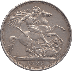 1889 CROWN ( GVF ) 10 - CROWN - Cambridgeshire Coins