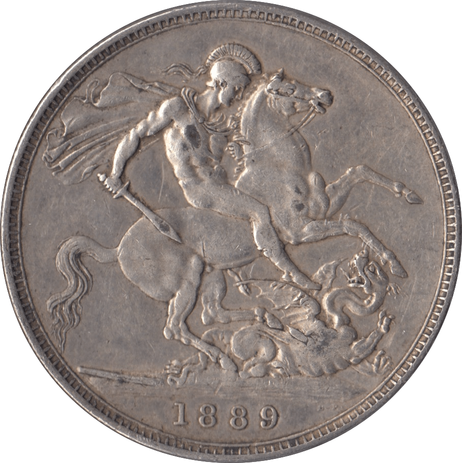 1889 CROWN ( GVF ) - CROWN - Cambridgeshire Coins